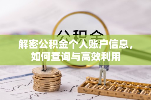 斗六解密公积金个人账户信息，如何查询与高效利用
