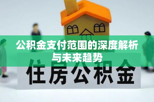 斗六公积金支付范围的深度解析与未来趋势