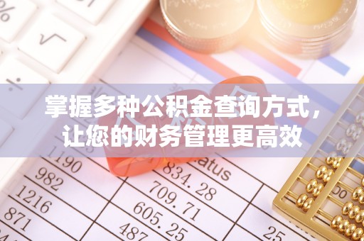 斗六掌握多种公积金查询方式，让您的财务管理更高效