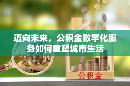 斗六迈向未来，公积金数字化服务如何重塑城市生活