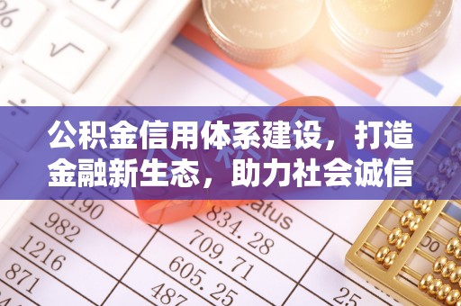 斗六公积金信用体系建设，打造金融新生态，助力社会诚信发展