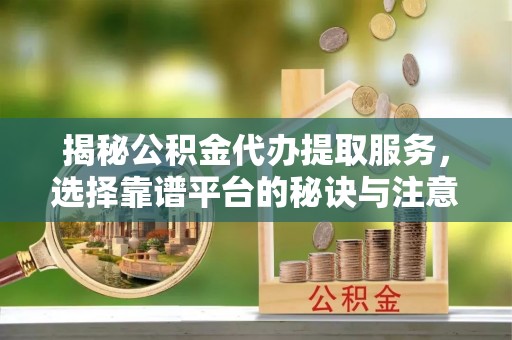 斗六揭秘公积金代办提取服务，选择靠谱平台的秘诀与注意事项