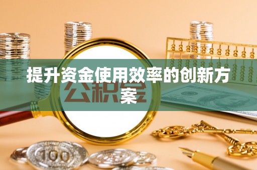斗六提升资金使用效率的创新方案