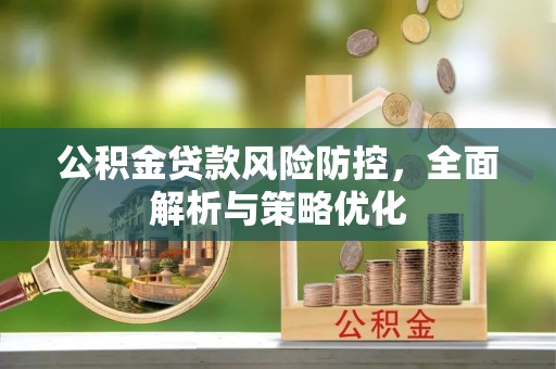 斗六公积金贷款风险防控，全面解析与策略优化