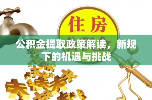 斗六公积金提取政策解读，新规下的机遇与挑战