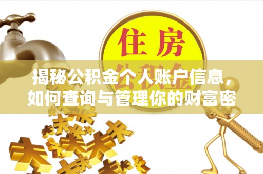 斗六揭秘公积金个人账户信息，如何查询与管理你的财富密码