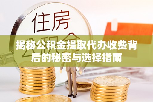 斗六揭秘公积金提取代办收费背后的秘密与选择指南