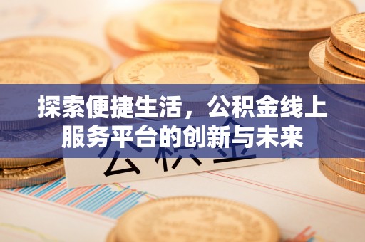 斗六探索便捷生活，公积金线上服务平台的创新与未来