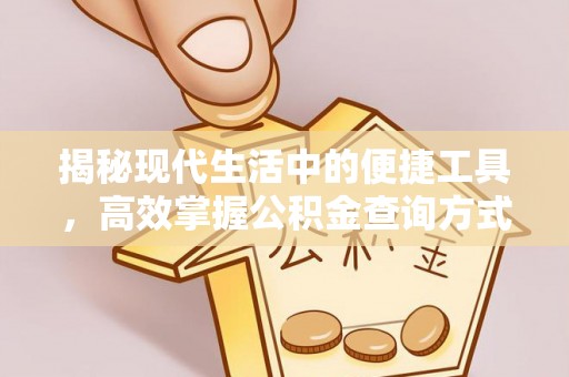 斗六揭秘现代生活中的便捷工具，高效掌握公积金查询方式
