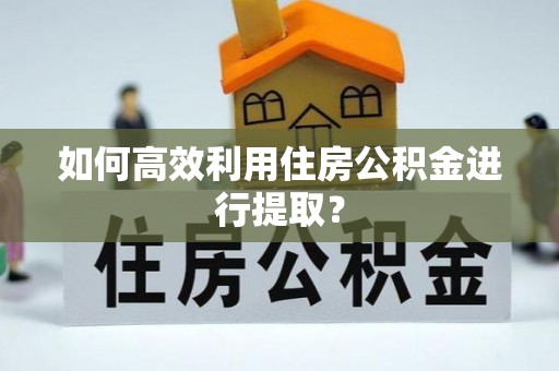 斗六如何高效利用住房公积金进行提取？